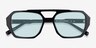 Hotel Black AcetateSunglass Frames from EyeBuyDirect, Closed View