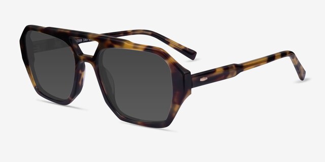 Hotel Spotty Tortoise AcetateSunglass Frames from EyeBuyDirect, Angle View