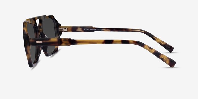 Hotel Spotty Tortoise AcetateSunglass Frames from EyeBuyDirect, Side View