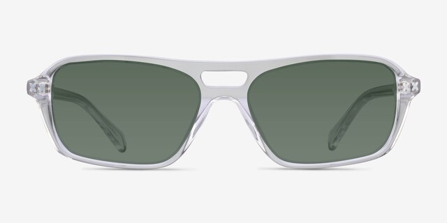 Kilo Clear Crystal AcetateSunglass Frames from EyeBuyDirect, Front View