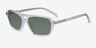 Kilo Clear Crystal AcetateSunglass Frames from EyeBuyDirect, Angle View