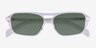 Kilo Clear Crystal AcetateSunglass Frames from EyeBuyDirect, Closed View