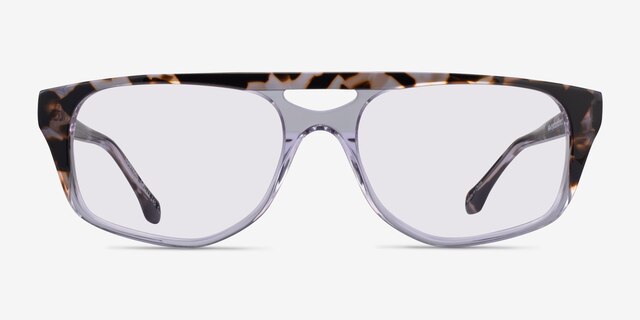 Contrail Brown Gray Tortoise AcetateSunglass Frames from EyeBuyDirect, Front View