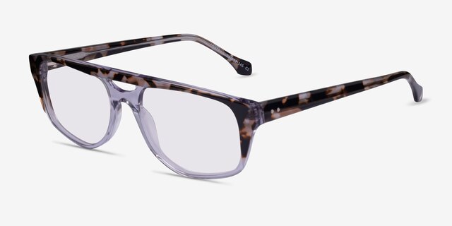Contrail Brown Gray Tortoise AcetateSunglass Frames from EyeBuyDirect, Angle View