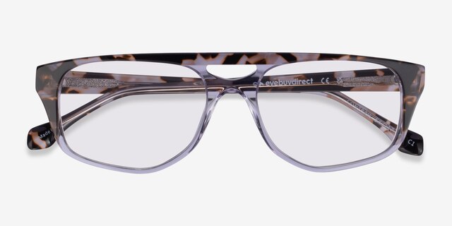 Contrail Brown Gray Tortoise AcetateSunglass Frames from EyeBuyDirect, Closed View