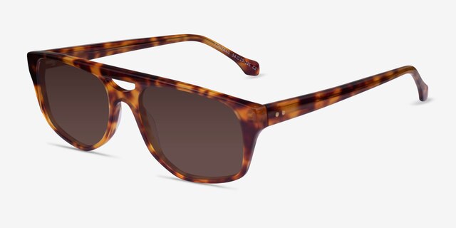 Contrail Tortoise AcetateSunglass Frames from EyeBuyDirect, Angle View