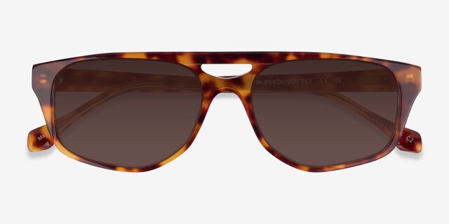 Contrail Tortoise AcetateSunglass Frames from EyeBuyDirect, Closed View