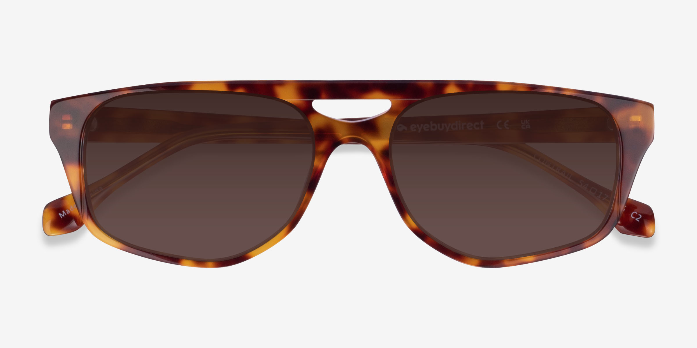Contrail - Aviator Tortoise Frame Prescription Sunglasses | Eyebuydirect
