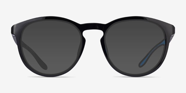 Elan Shiny Black PlasticSunglass Frames from EyeBuyDirect, Front View