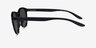 Elan Shiny Black PlasticSunglass Frames from EyeBuyDirect, Side View