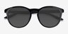 Elan Shiny Black PlasticSunglass Frames from EyeBuyDirect, Closed View