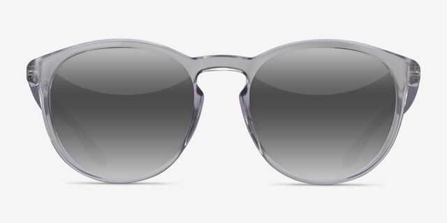 Elan Shiny Crystal Gray PlasticSunglass Frames from EyeBuyDirect, Front View