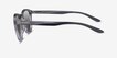 Elan Shiny Crystal Gray PlasticSunglass Frames from EyeBuyDirect, Side View