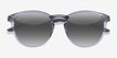 Elan Shiny Crystal Gray PlasticSunglass Frames from EyeBuyDirect, Closed View