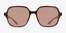 Fierce Tortoise PlasticSunglass Frames from EyeBuyDirect, Front View