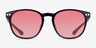 Pep Shiny Black PlasticSunglass Frames from EyeBuyDirect, Front View