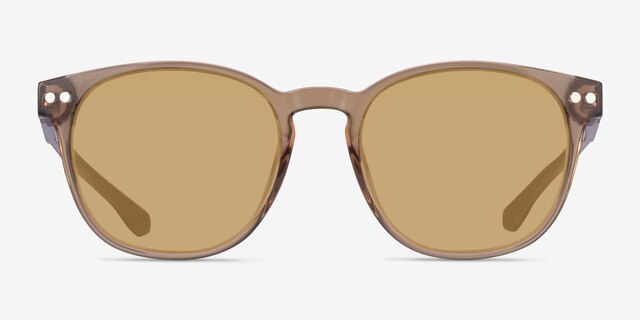 Pep Shiny Crystal Nude PlasticSunglass Frames from EyeBuyDirect, Front View