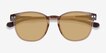 Pep Shiny Crystal Nude PlasticSunglass Frames from EyeBuyDirect, Closed View