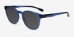 Pep Shiny Crystal Blue PlasticSunglass Frames from EyeBuyDirect, Angle View