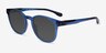Pep Shiny Crystal Blue PlasticSunglass Frames from EyeBuyDirect, Angle View