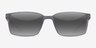 Strive Matt Crystal Gray PlasticSunglass Frames from EyeBuyDirect, Front View