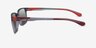 Strive Matt Crystal Gray PlasticSunglass Frames from EyeBuyDirect, Side View