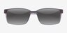 Strive Matt Crystal Gray PlasticSunglass Frames from EyeBuyDirect, Closed View