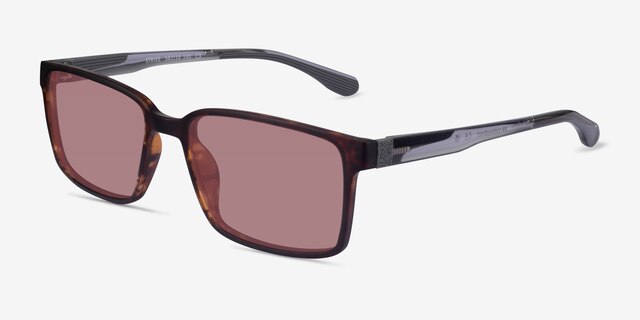 Strive Tortoise Gray PlasticSunglass Frames from EyeBuyDirect, Angle View