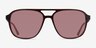 Zeal Sun Shiny Crystal Brown AcetateSunglass Frames from EyeBuyDirect, Front View