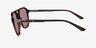 Zeal Sun Shiny Crystal Brown AcetateSunglass Frames from EyeBuyDirect, Side View