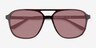 Zeal Sun Shiny Crystal Brown AcetateSunglass Frames from EyeBuyDirect, Closed View