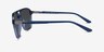 Zeal Sun Shiny Crystal Navy AcetateSunglass Frames from EyeBuyDirect, Side View