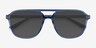Zeal Sun Shiny Crystal Navy AcetateSunglass Frames from EyeBuyDirect, Closed View