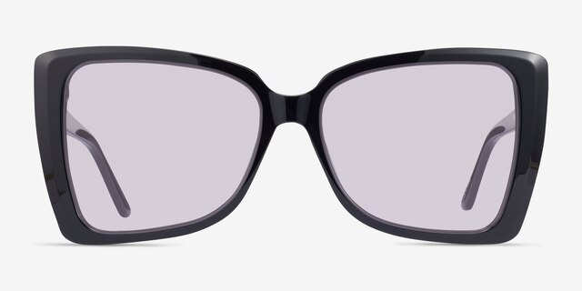 Tippi Black AcetateSunglass Frames from EyeBuyDirect, Front View