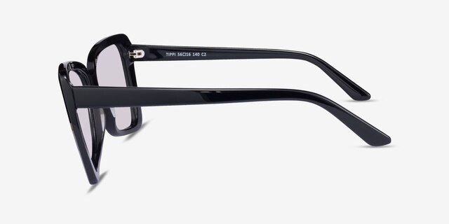 Tippi Black AcetateSunglass Frames from EyeBuyDirect, Side View