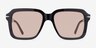 Bowie Noir AcétateSoleil de Lunette de vue d'EyeBuyDirect, Vue de Face