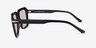 Bowie Noir AcétateSoleil de Lunette de vue d'EyeBuyDirect, Vue de Côté