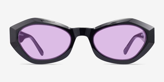 Francoise Black AcetateSunglass Frames from EyeBuyDirect, Front View