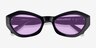 Francoise Black AcetateSunglass Frames from EyeBuyDirect, Closed View