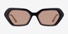 Brigitte Black AcetateSunglass Frames from EyeBuyDirect, Front View