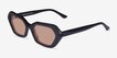 Brigitte Black AcetateSunglass Frames from EyeBuyDirect, Angle View