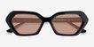 Brigitte Black AcetateSunglass Frames from EyeBuyDirect, Closed View