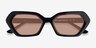 Brigitte Black AcetateSunglass Frames from EyeBuyDirect, Closed View