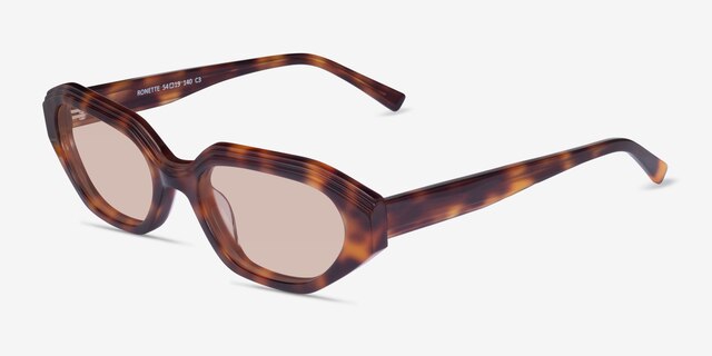 Ronette Tortoise AcetateSunglass Frames from EyeBuyDirect, Angle View