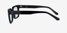 Golden Shiny Black AcetateSunglass Frames from EyeBuyDirect, Side View
