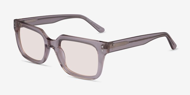 Golden Crystal Nude AcetateSunglass Frames from EyeBuyDirect, Angle View