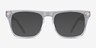 Poolside Clear AcetateSunglass Frames from EyeBuyDirect, Front View