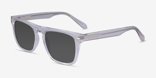 Poolside Clear AcetateSunglass Frames from EyeBuyDirect, Angle View