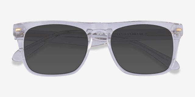 Poolside Clear AcetateSunglass Frames from EyeBuyDirect, Closed View