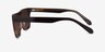Poolside Brown Striped AcetateSunglass Frames from EyeBuyDirect, Side View